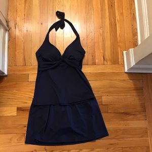 Two piece Bathing Suit Navy lands End